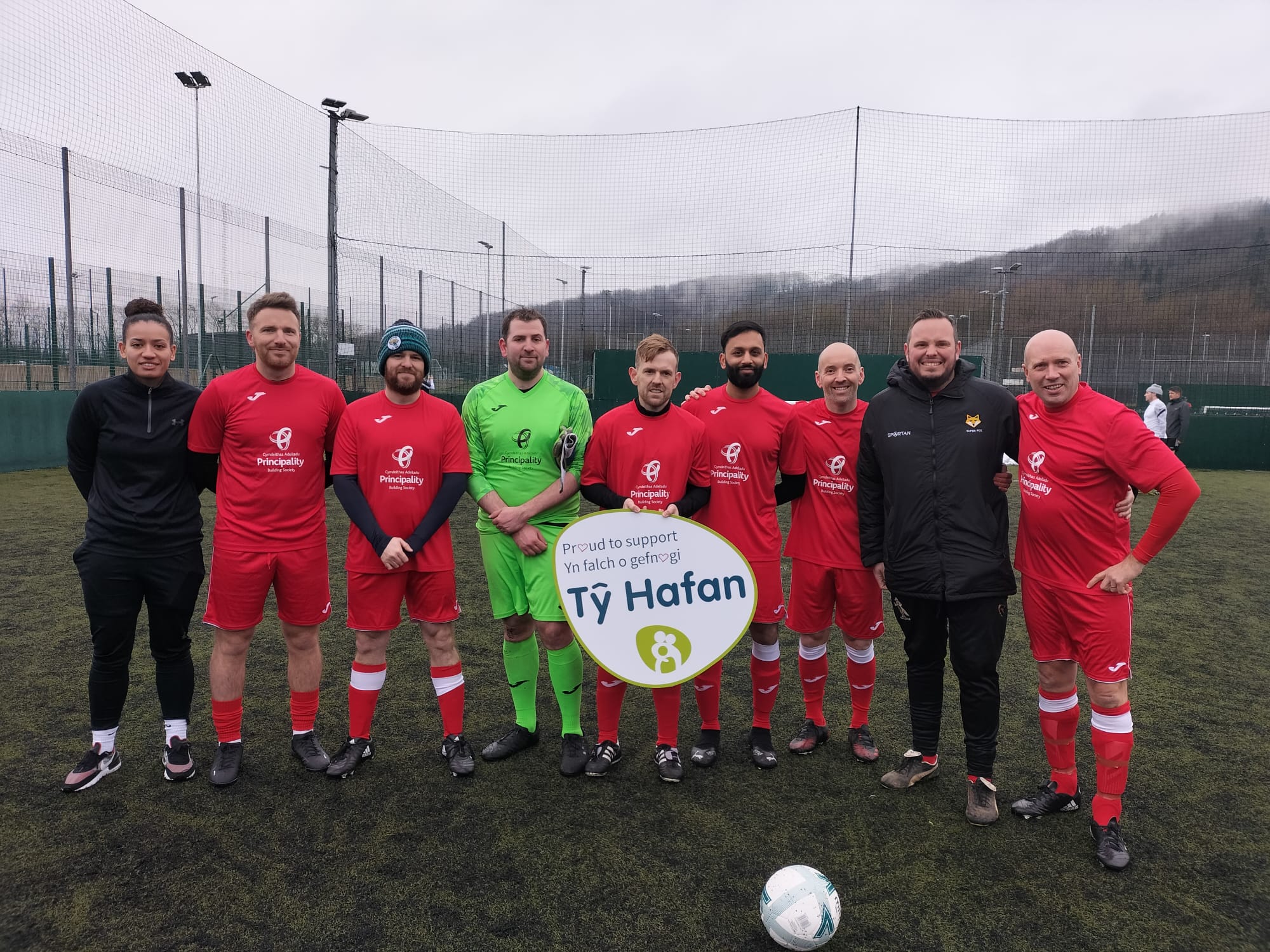 The team from Principality Building Society won Tŷ Hafan's Football Fives 2023 tournament