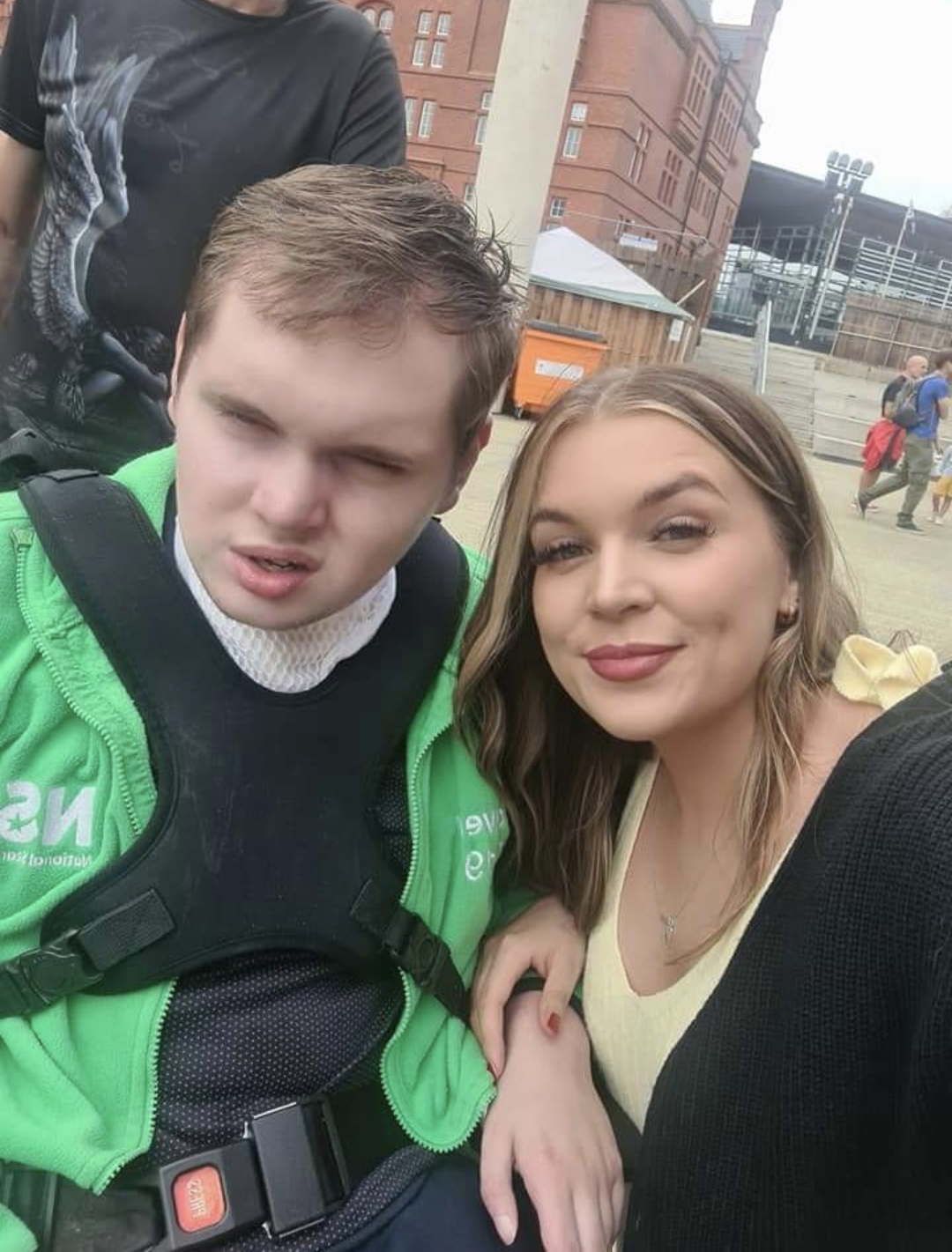 Becky Davies with her late brother Nathan